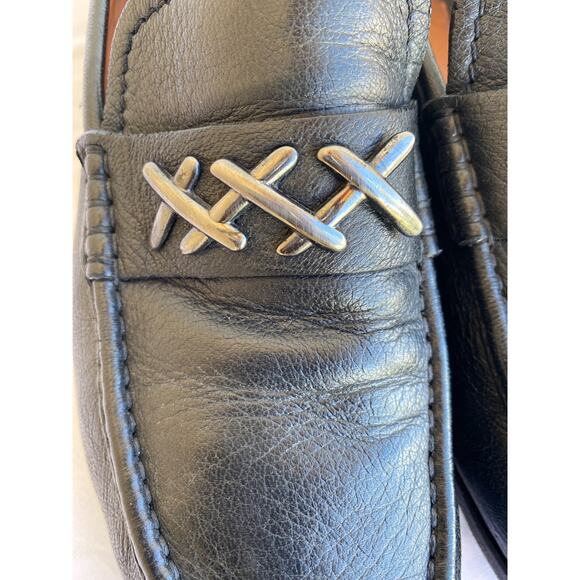 Ermenegildo Zegna Couture XXX Black Loafer Leather size US 10